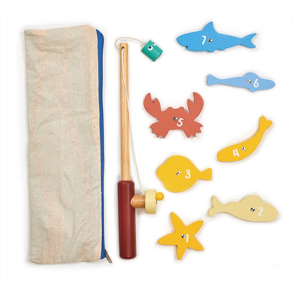 Wooden Toy Fishing game For Kids