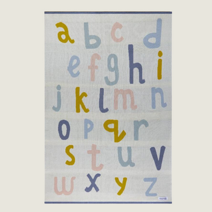 Alphabet Pram Blanket