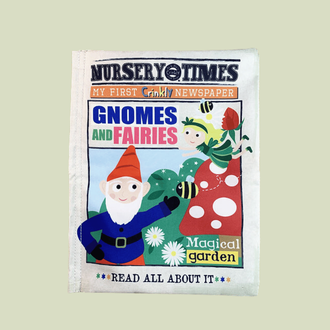 Crinkly Newspaper - Gnomes and Fairies