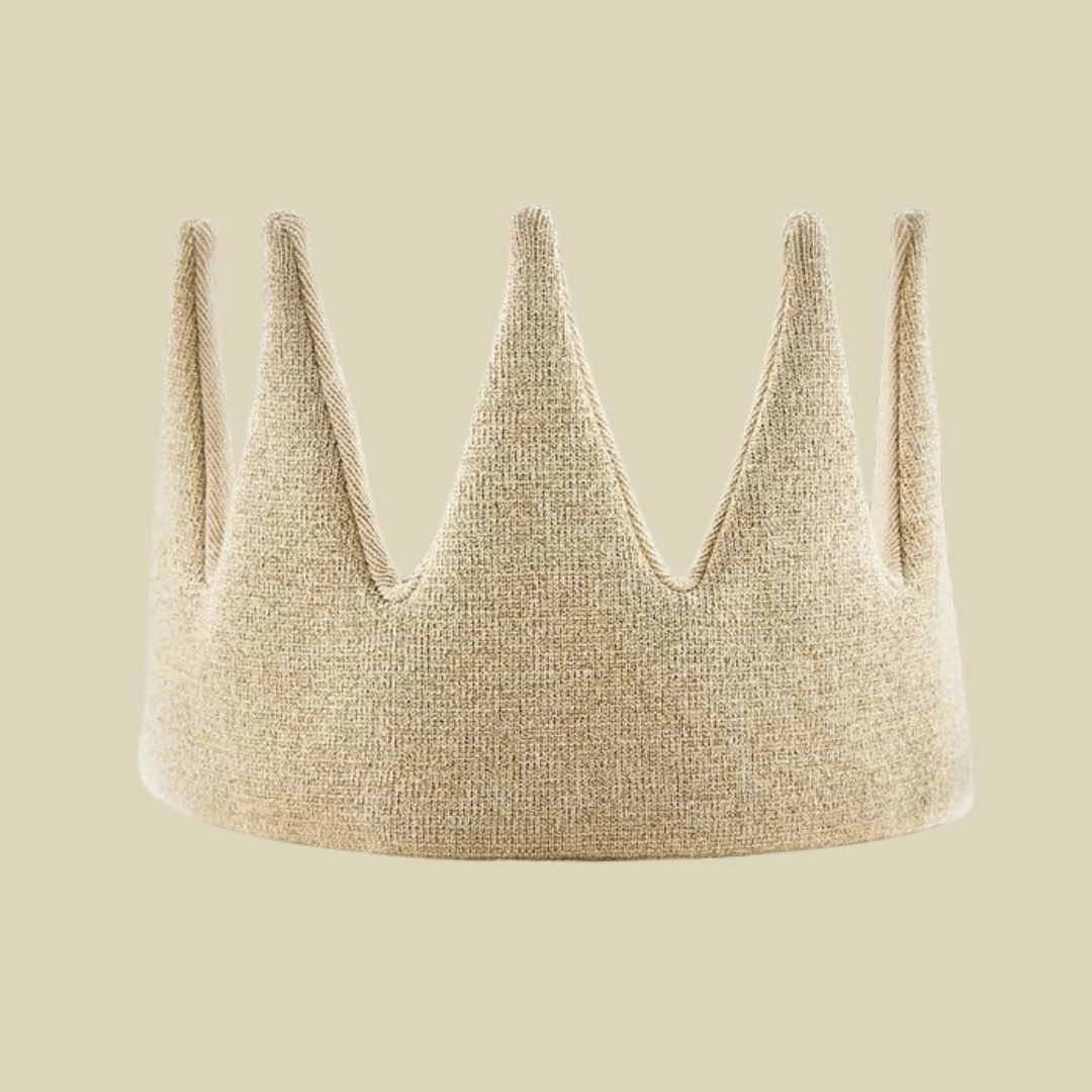 Gold Sparkle Knit Crown