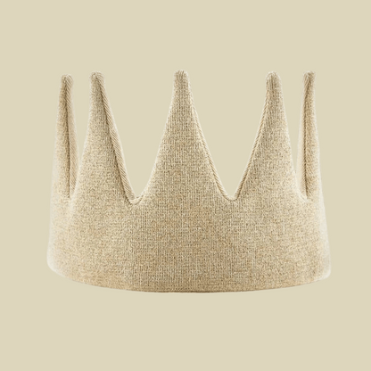 Gold Sparkle Knit Crown