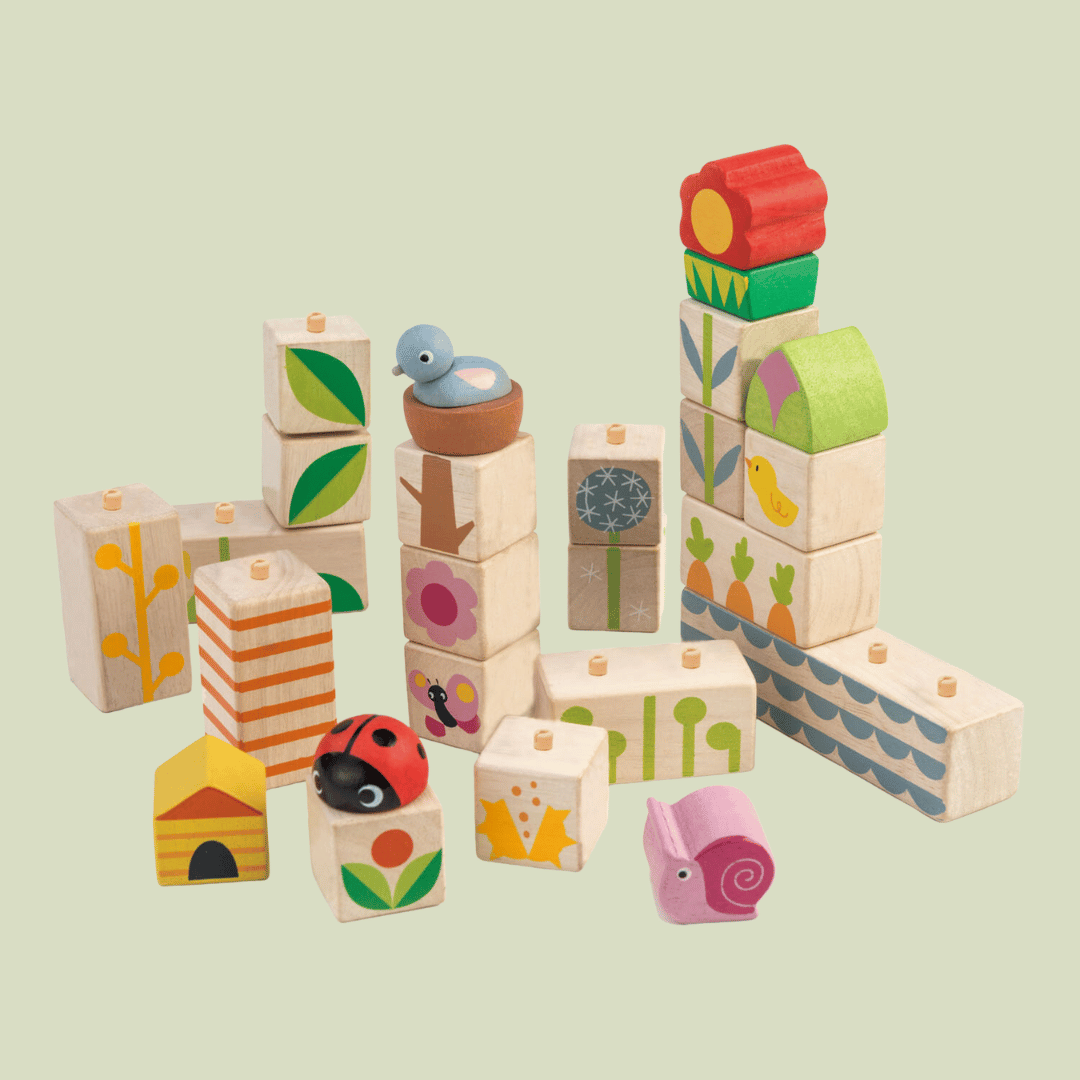 Wooden Garden Blocks