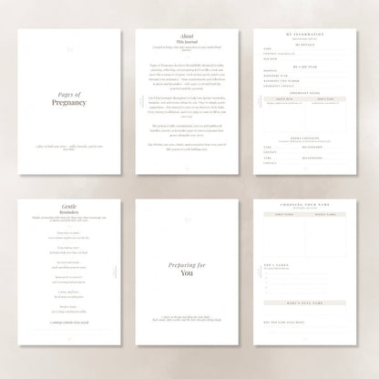 Pages of Pregnancy - Sage Pregnancy Journal