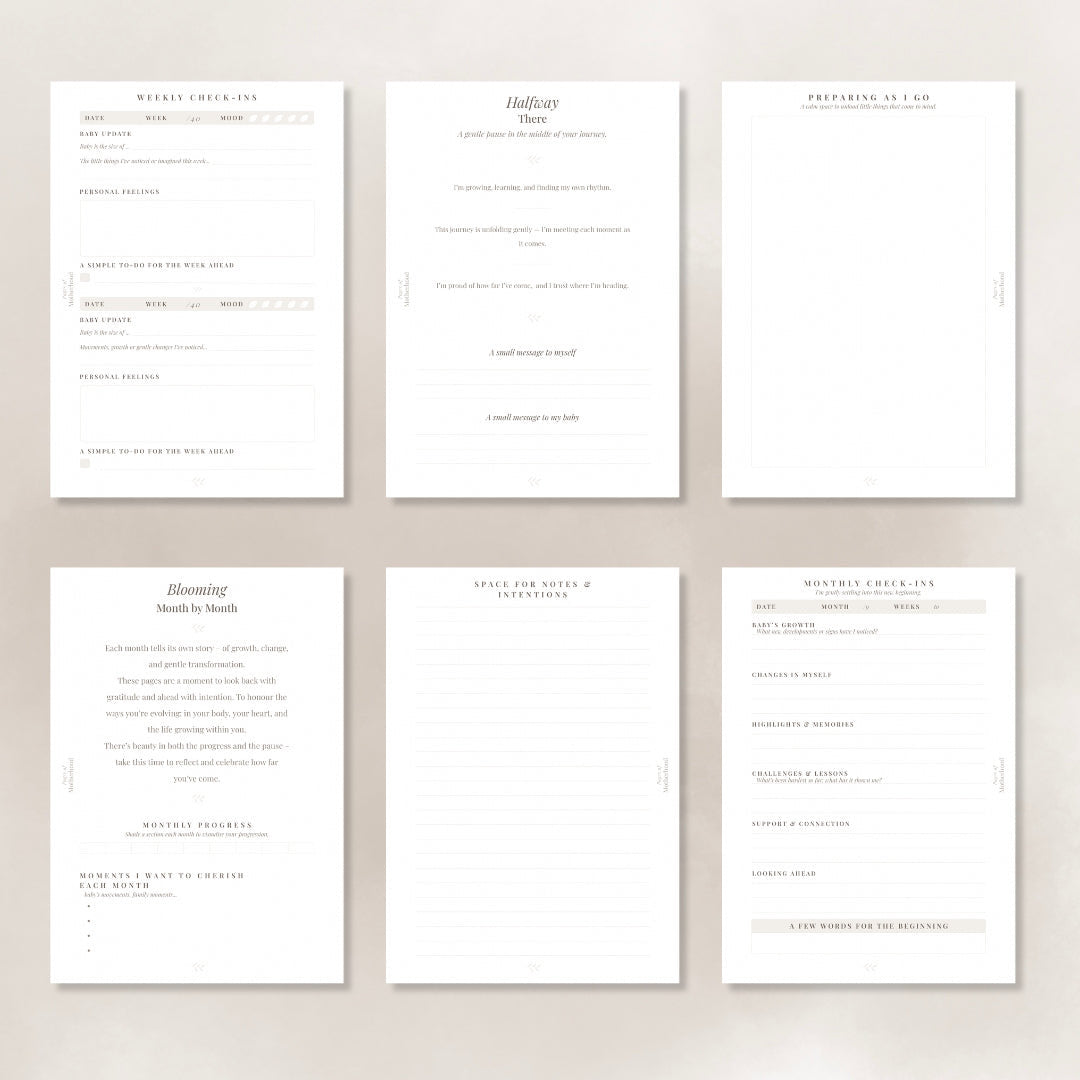 Pages of Pregnancy - Sage Pregnancy Journal