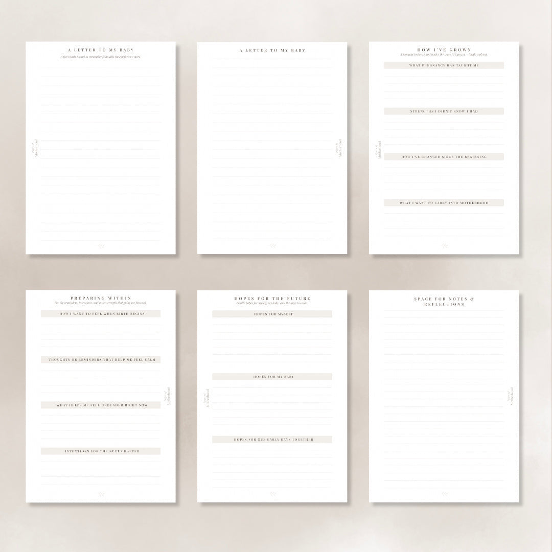 Pages of Pregnancy - Sage Pregnancy Journal