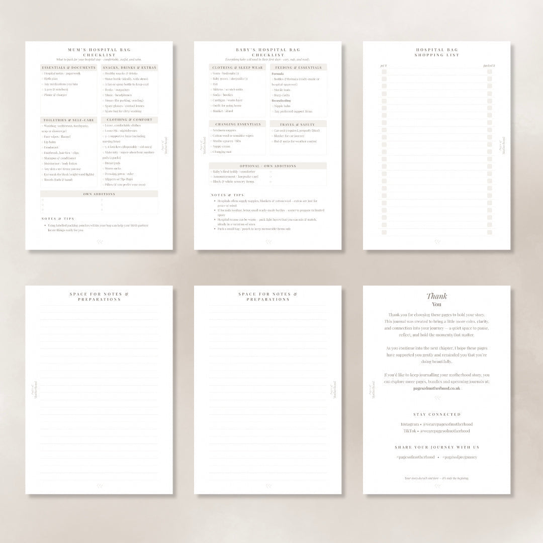 Pages of Pregnancy - Sage Pregnancy Journal