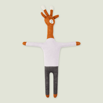 Lilac Giraffe Knitted Doll