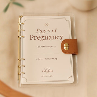 Pages of Pregnancy - Tan Pregnancy Journal