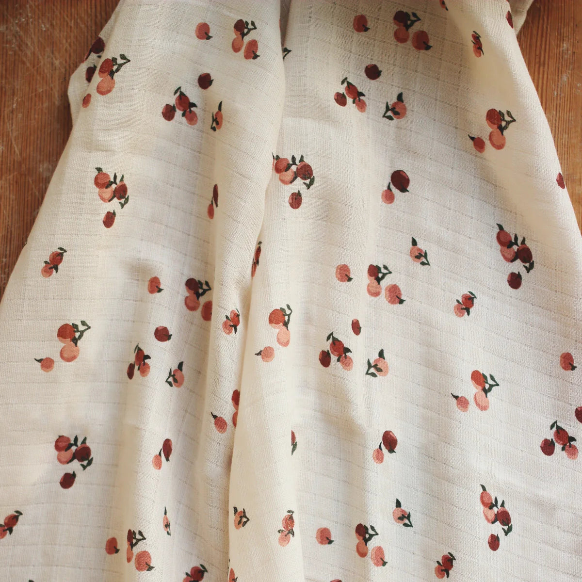 Organic Baby Muslin Swaddle - Peaches