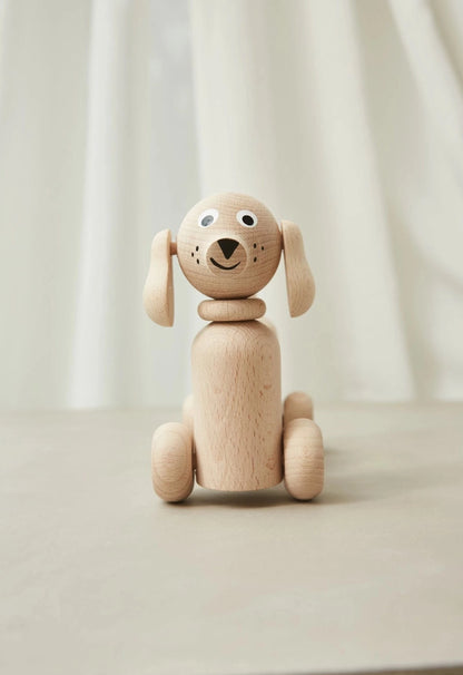 Wooden Dog Rattle