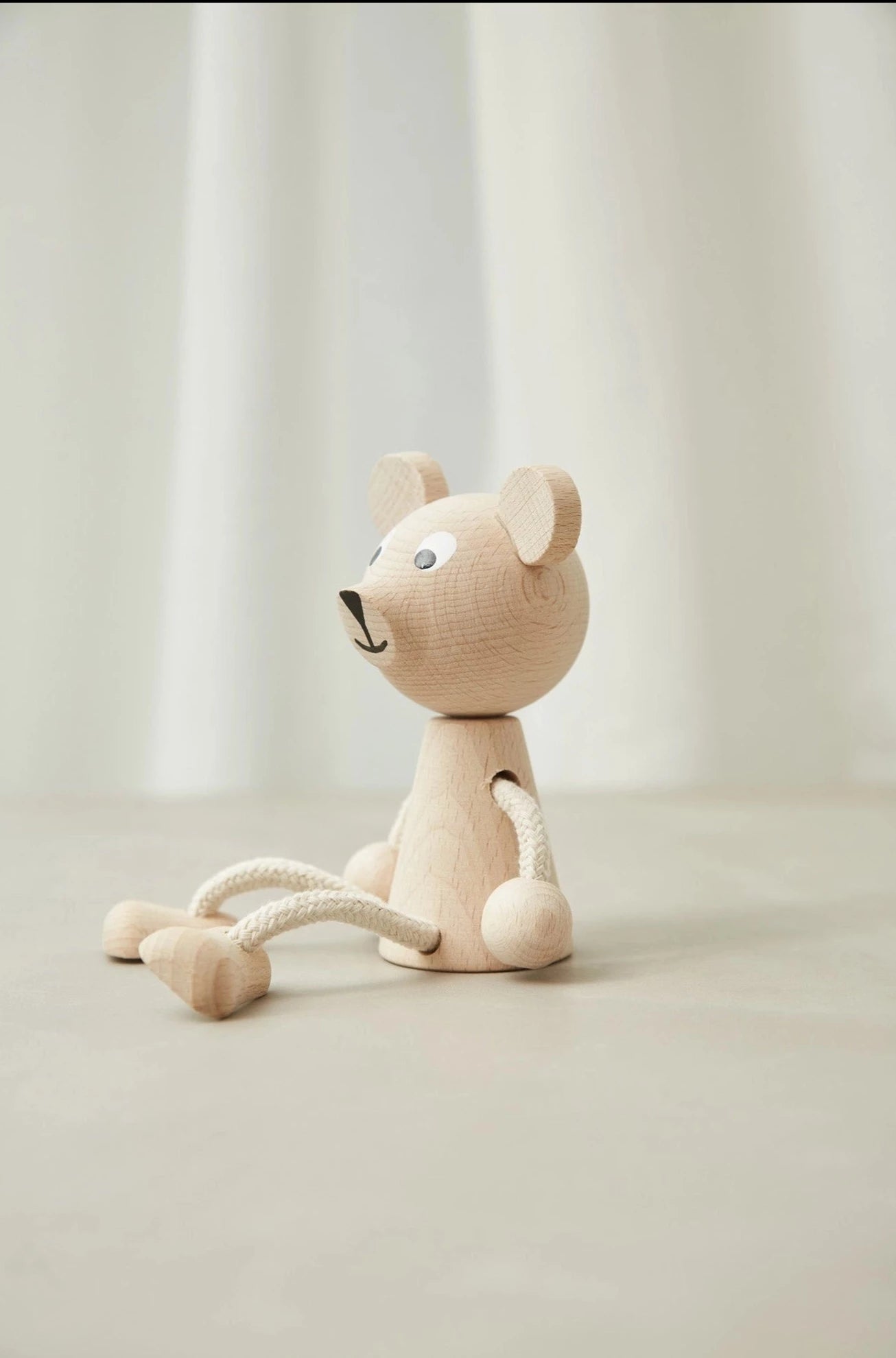 Sitting Bear Wooden Toy