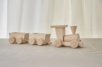 Train With Carriage Pull Along Wooden Toy