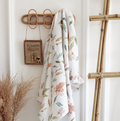 Luxury Floral Muslin Blanket