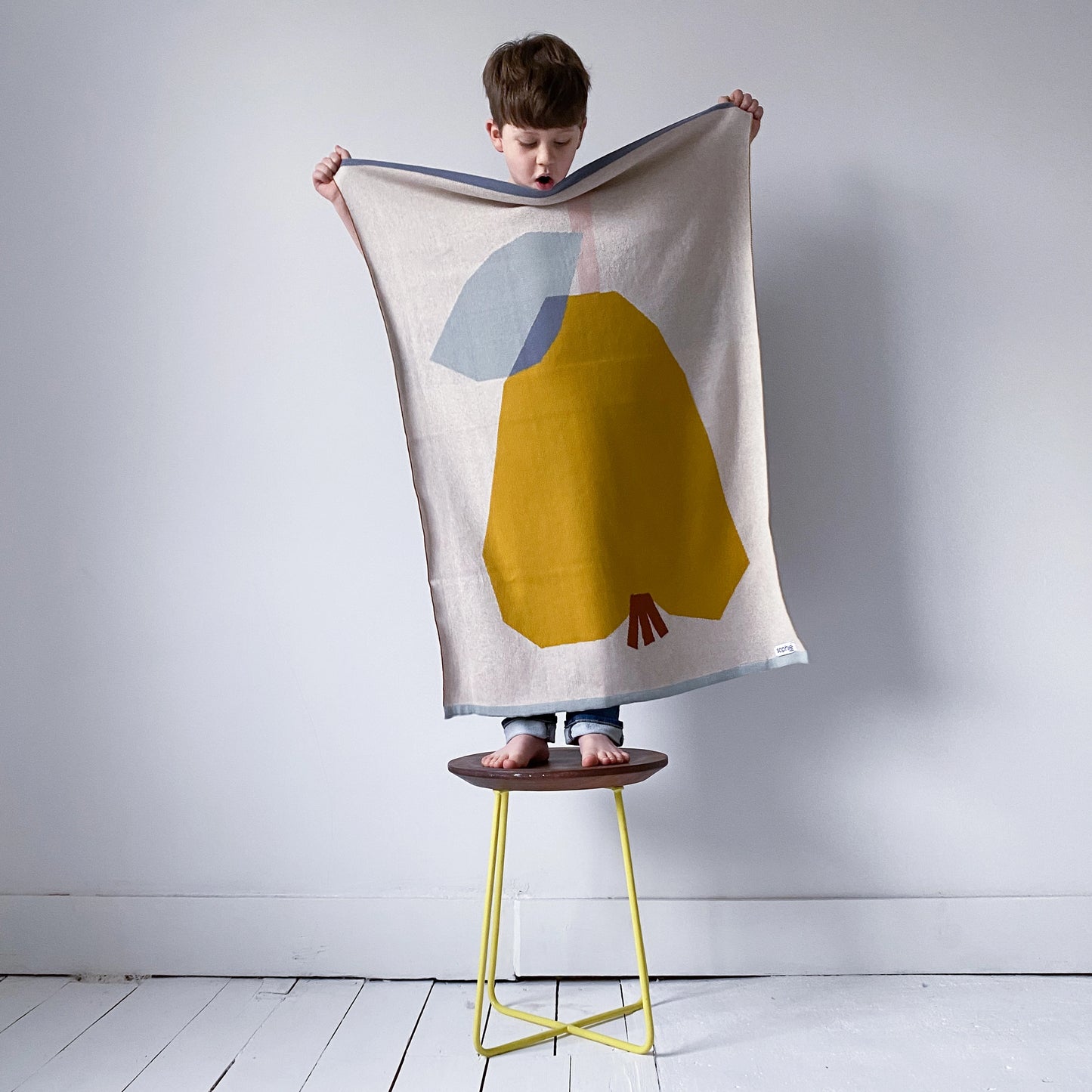 Pear Cotton Knit Pram Blanket